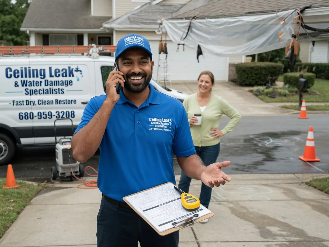 Ceiling Leak Cleanup Queen Anne, MD FAQs